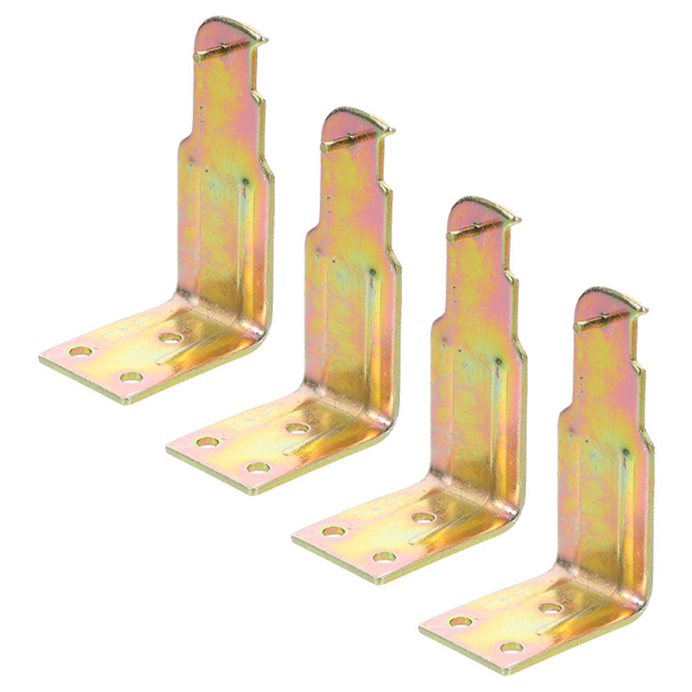 4Pcs Fire Extinguisher Holder Bracket Wall Mount Zinc Alloy Gold Durable