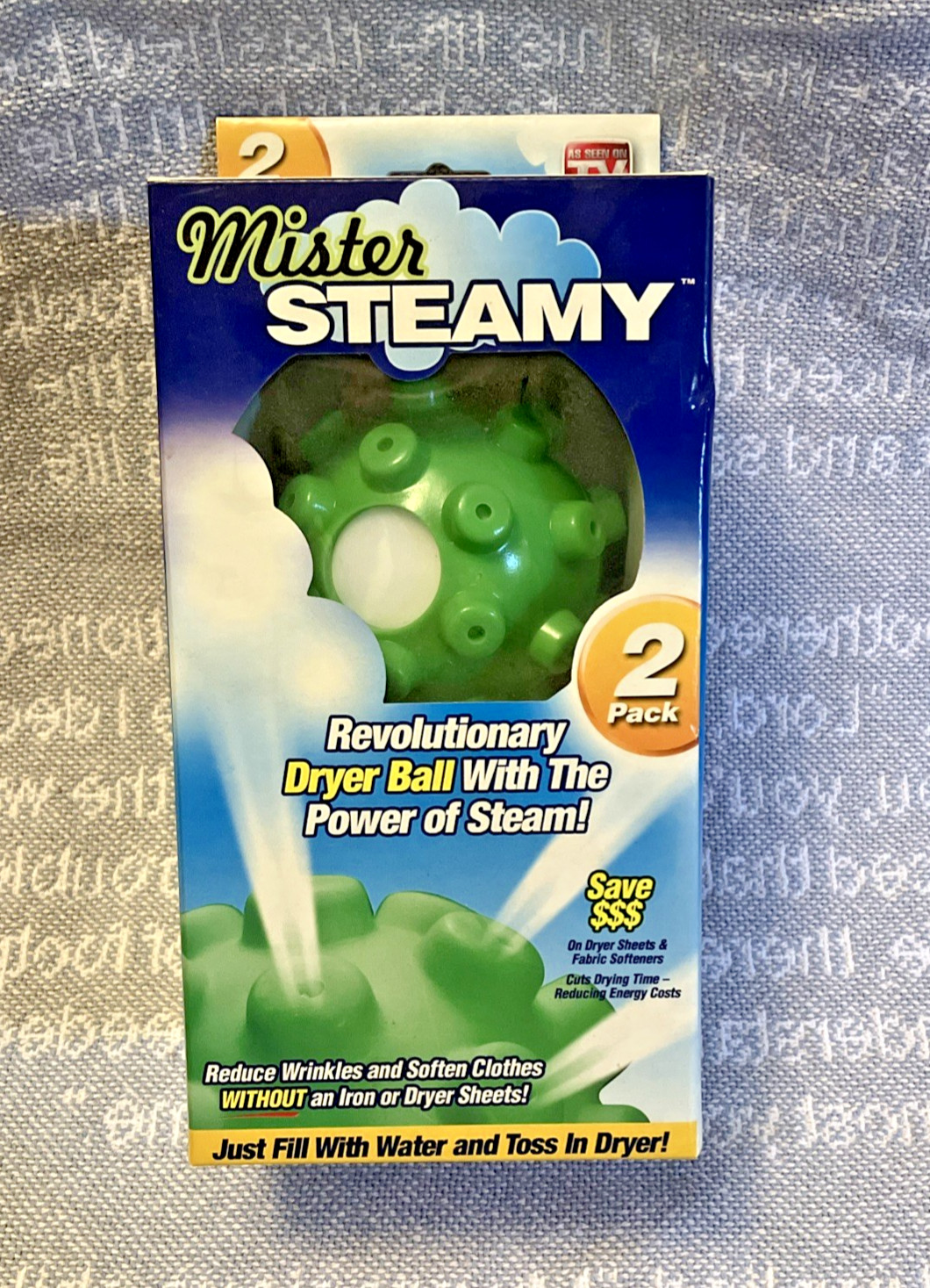 Mister Steamy Dryer Balls *As Seen On TV* 2-pk, Steam Dry Clothes/Wrinkles