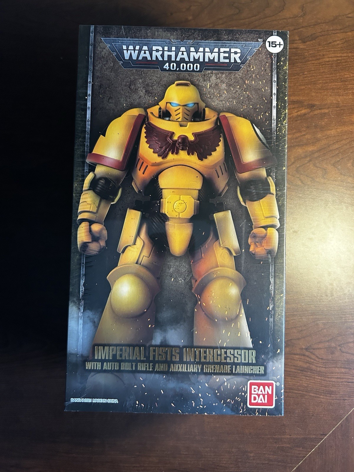 Warhammer 40k Bandai Imperil Fists Intercessor w/ Auto Bolt Rifle Sealed NIB