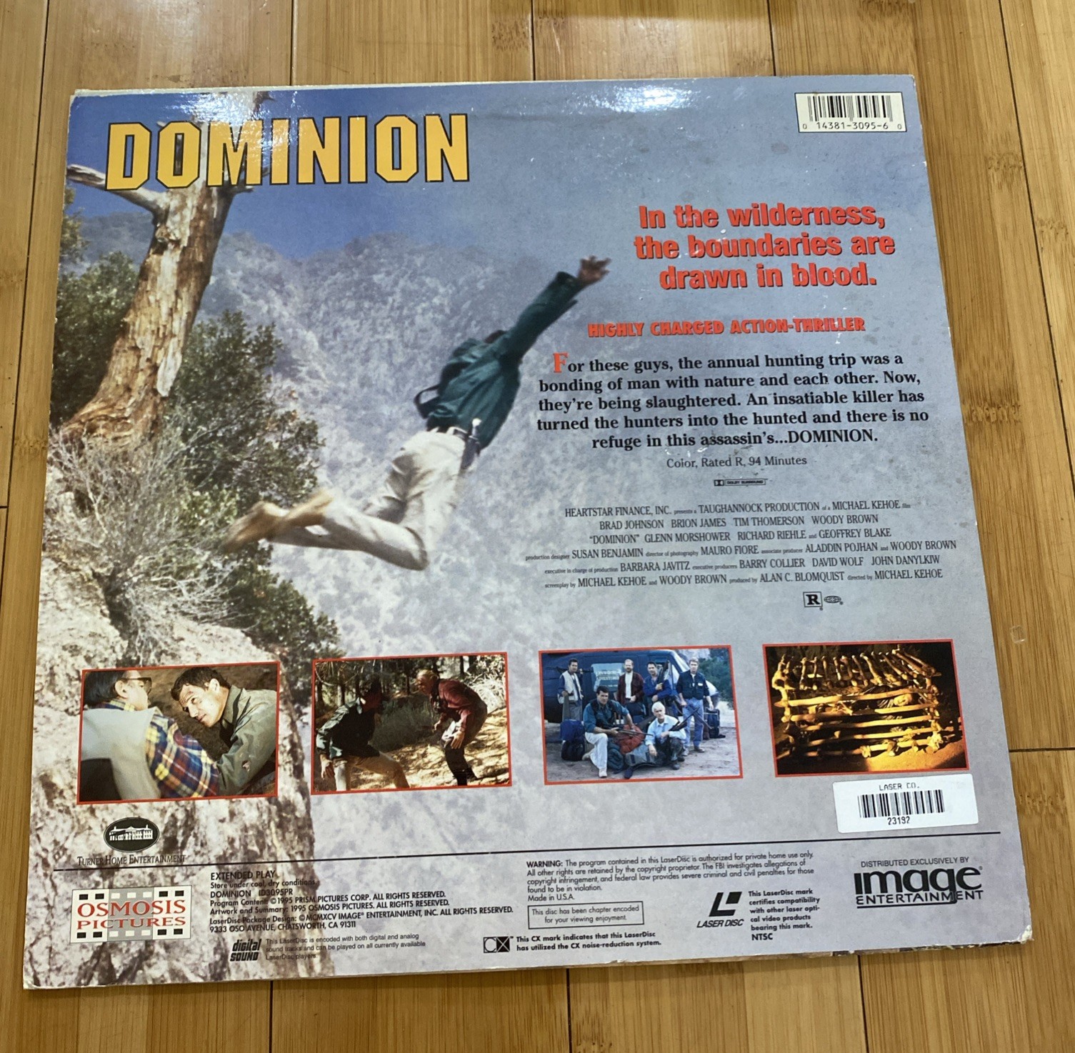 DOMINION Laserdisc LD - BRAD JOHNSON BRION JAMES