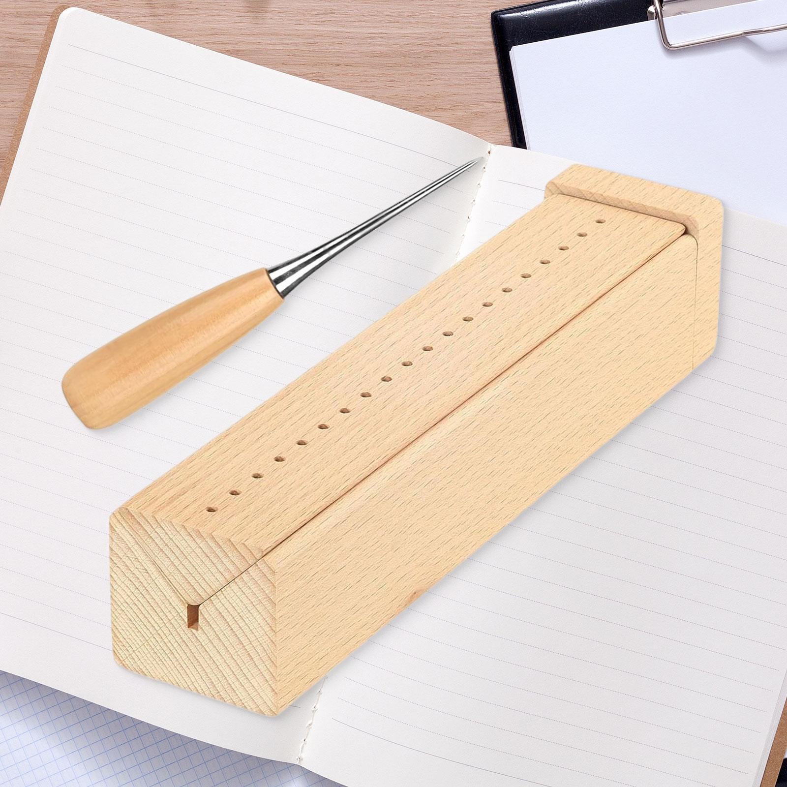 Book Binding Cradle Portable Bookbinding Supplies Sturdy with Piercing Guide