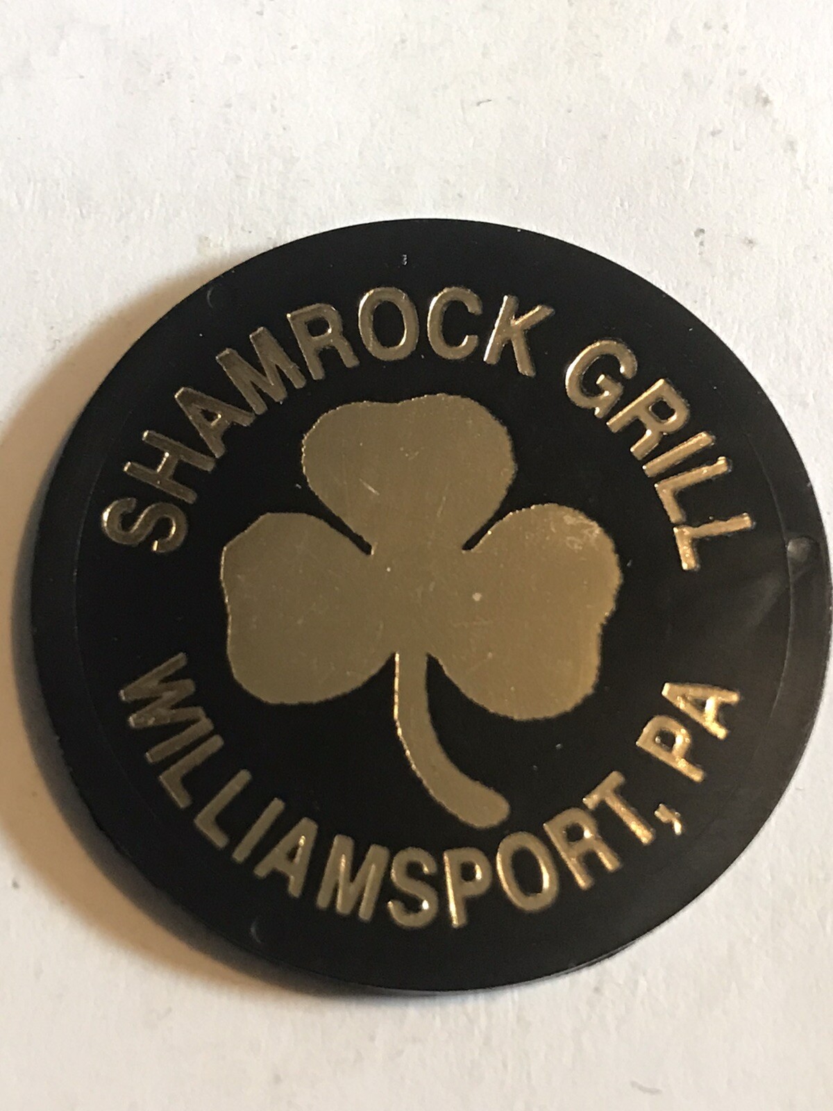 Plastic Token - Shamrock Grill - Williamsport, Pennsylvania