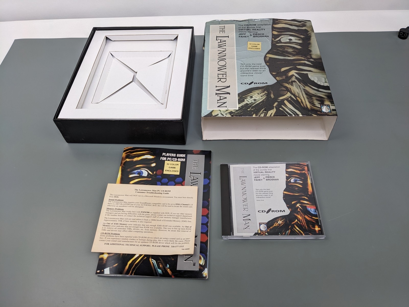 The Lawnmower Man Boxed Game ~ MS-DOS CD-ROM VTG Sony Sales Curve