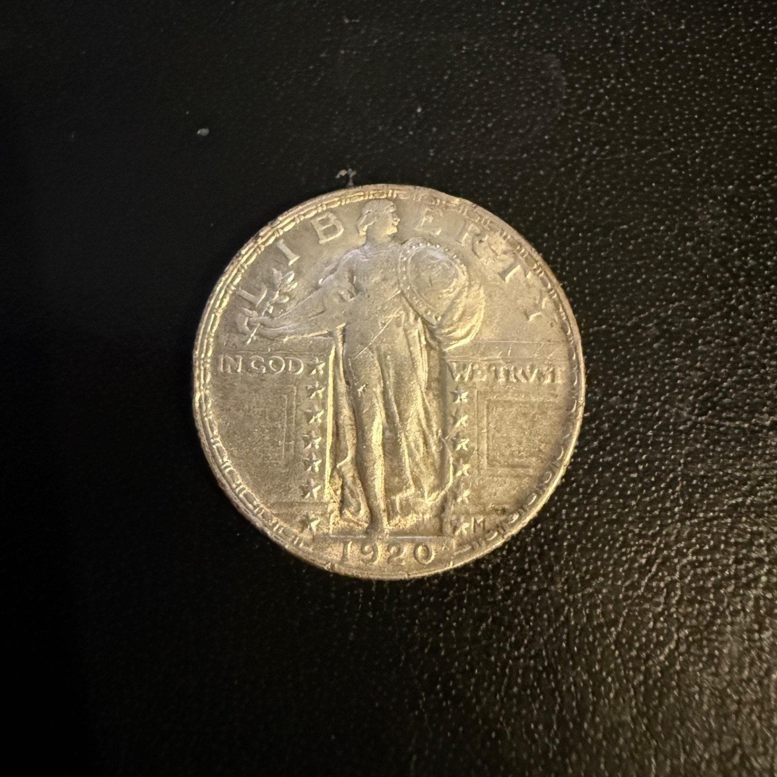 1920 Standing Liberty Quarter Full Stars Nice Feathers