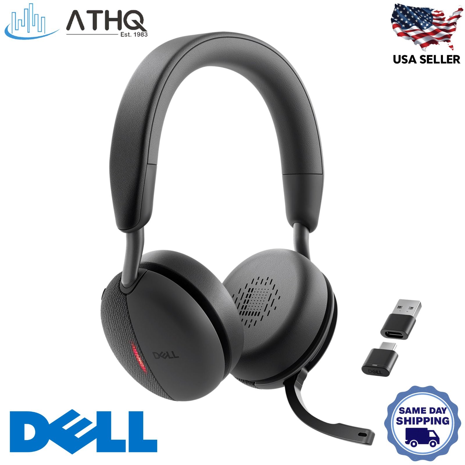 Dell WL5024 Pro Plus Wireless Headset Hybrid ANC Bluetooth 5.3 Teams Zoom NEW