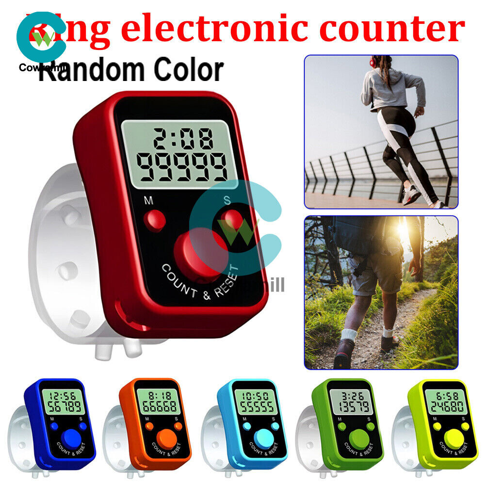 Finger Counter LED Digital LCD Electronic Finger Ring Counter Tally Time Counter