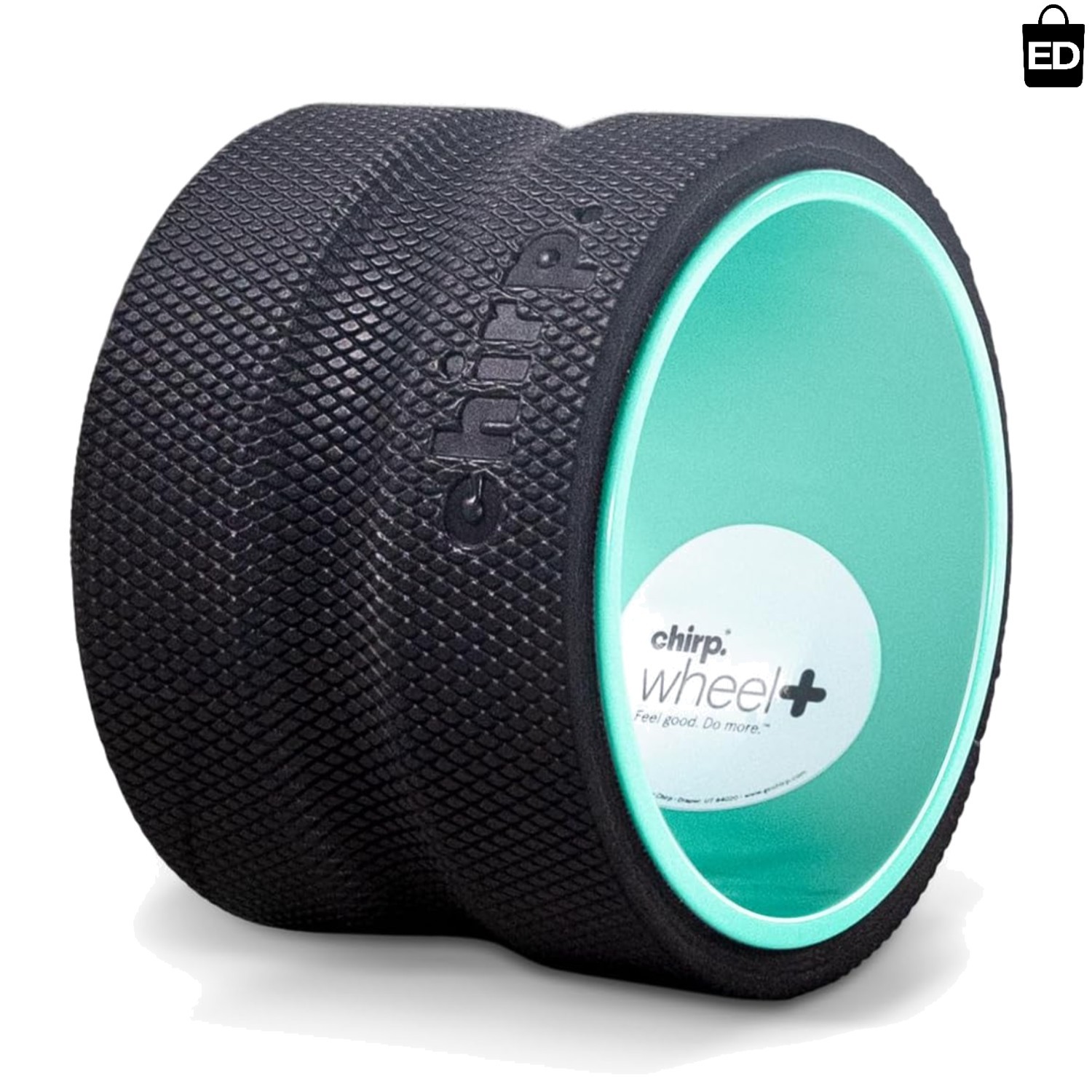 Deep Tissue 6-Inch Wheel+ Foam Roller for Back Pain Control & Flexibility