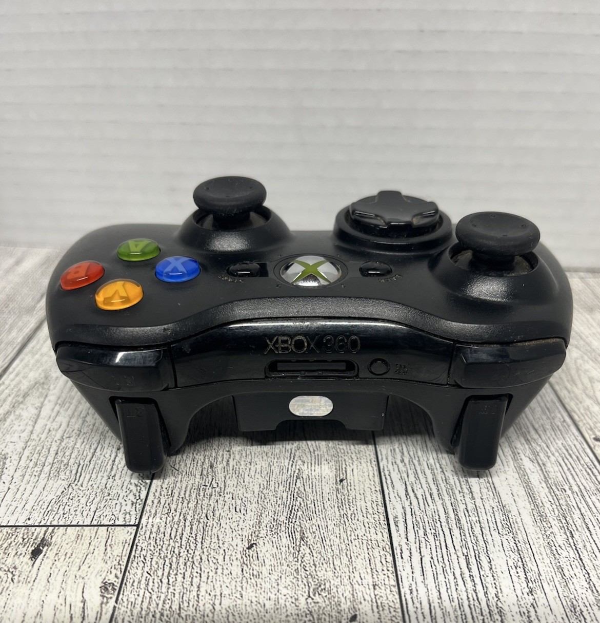Official Microsoft Xbox 360 Black Wireless Controller - WORKS - Authentic!