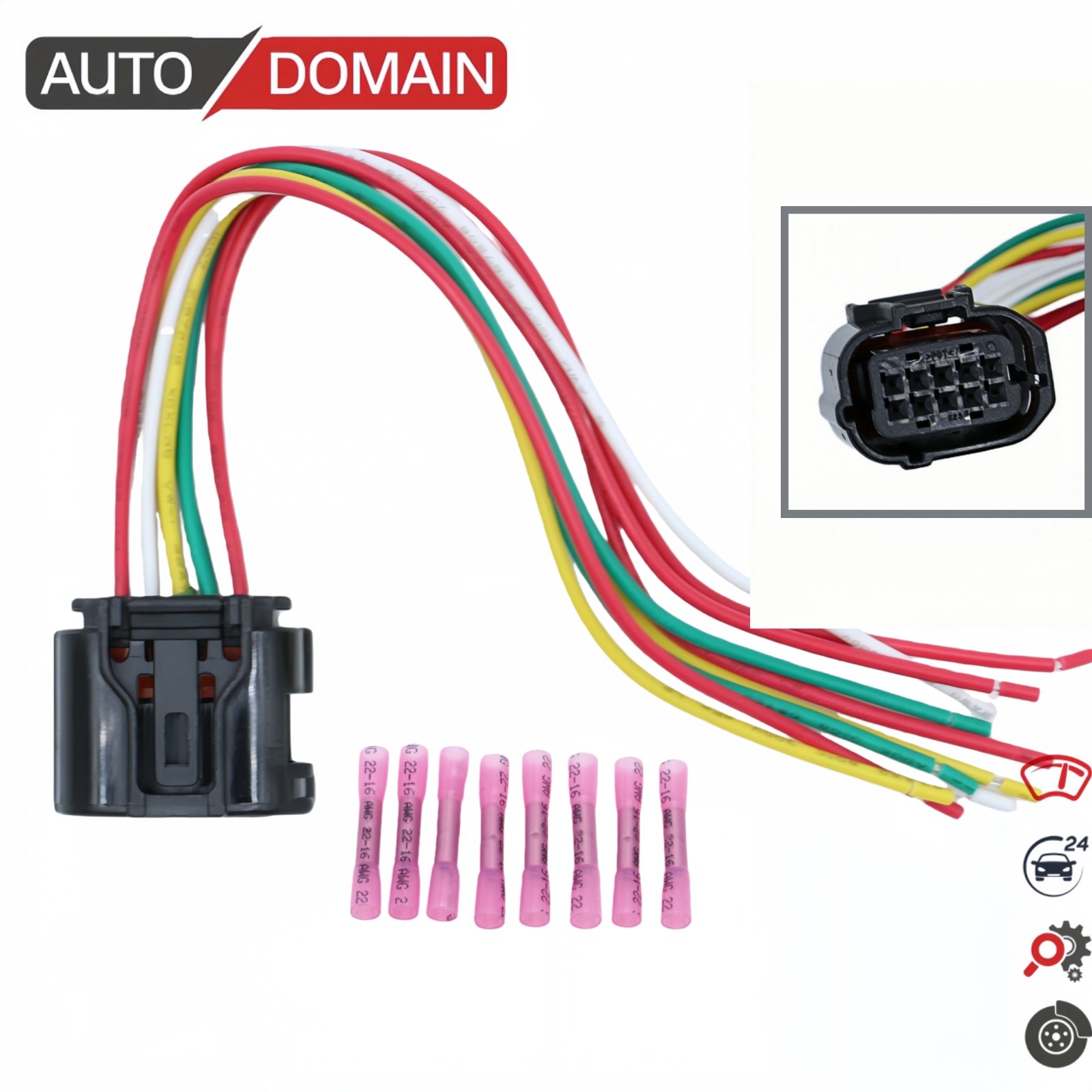 For HONDA Acura NISSAN KIA 10way FRONT RADAR SONAR SENSOR ACC CONNECTOR wiring