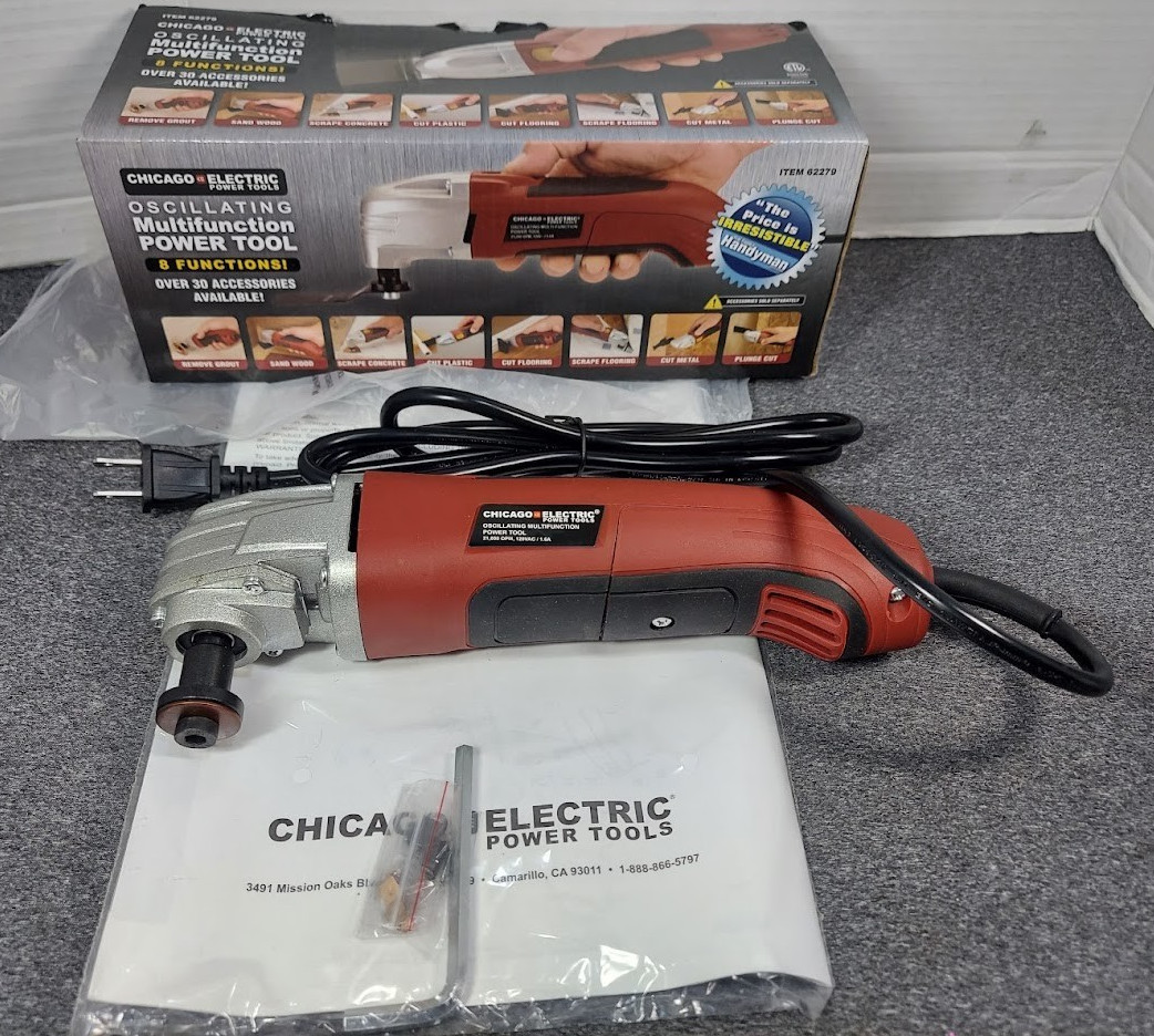 Chicago Electric Oscillating Multifunction Power Tool In Box