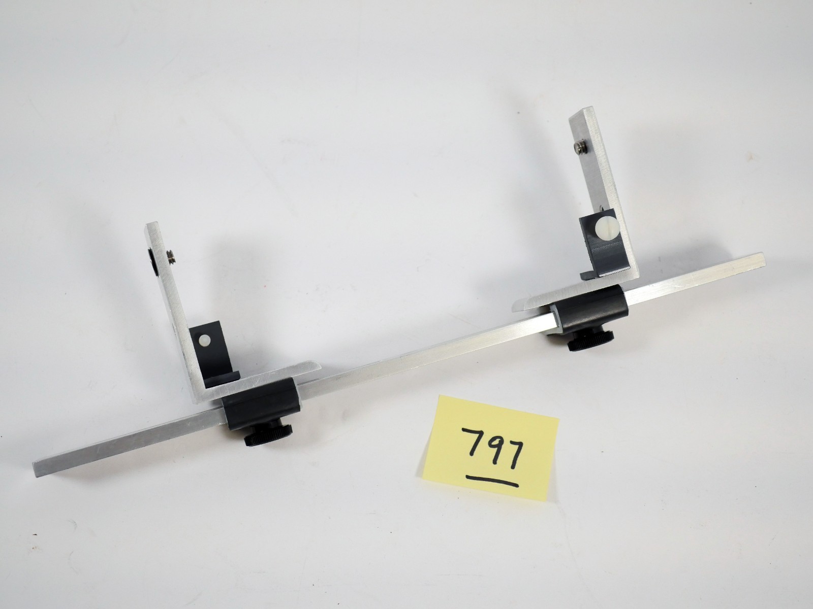 Custom twin Camera bar for 3D stereo photography 12" sliding posts vertical