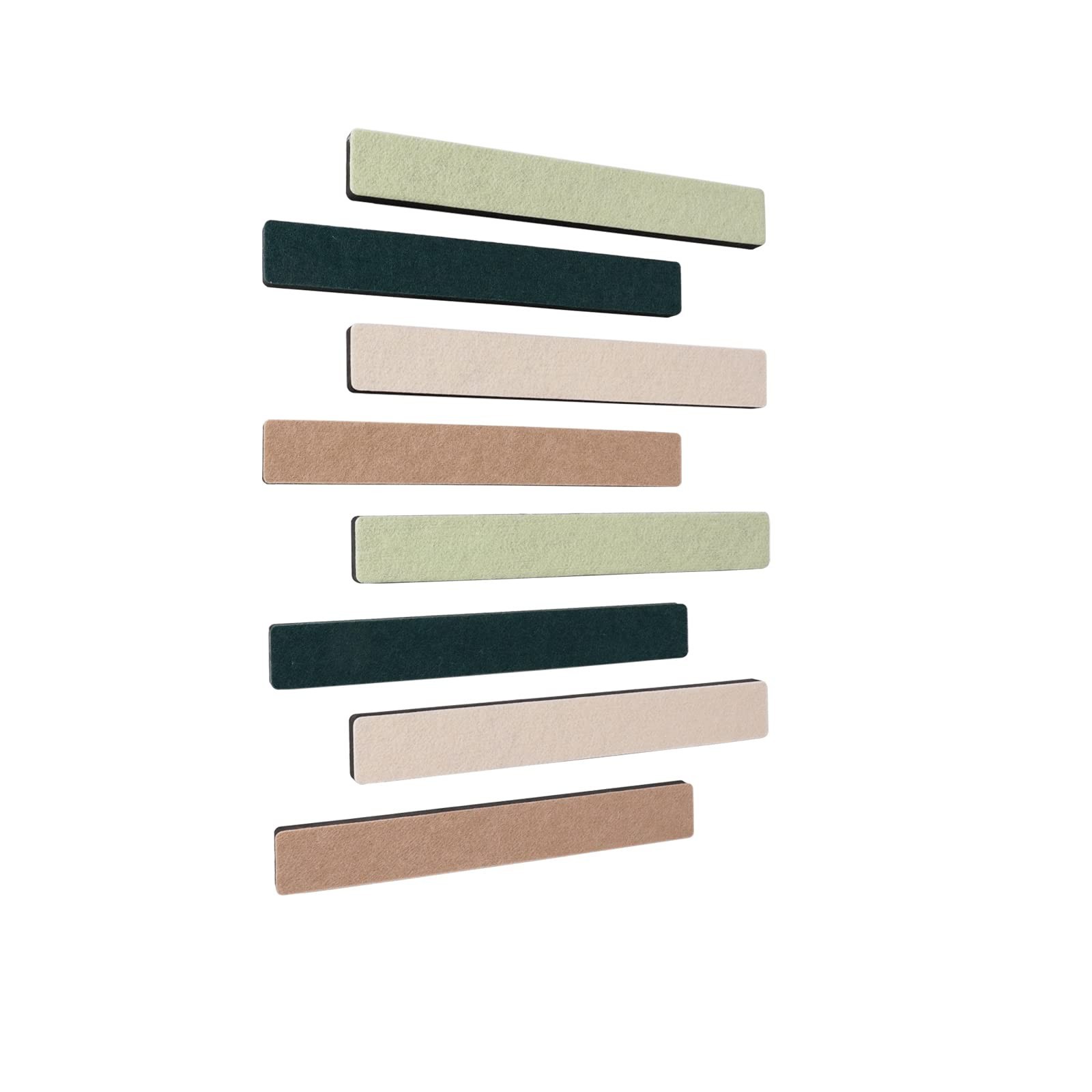8Pcs Felt Board Tile Bulletin Board Bar Strip for Wall, Self-Adhesive Memo Pi...
