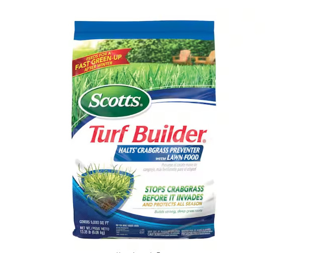 Turf Builder Halts Crabgrass Preventer Dry Lawn 13.58 Lb. 5,000 Sq. Ft.