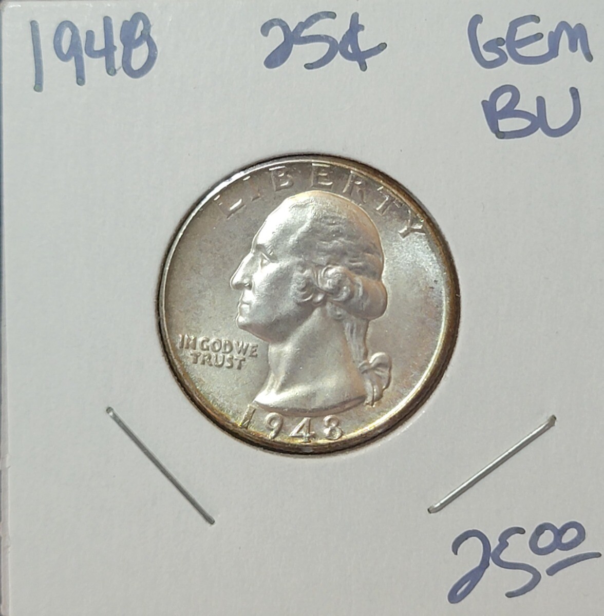 1948 25C Uncirculated