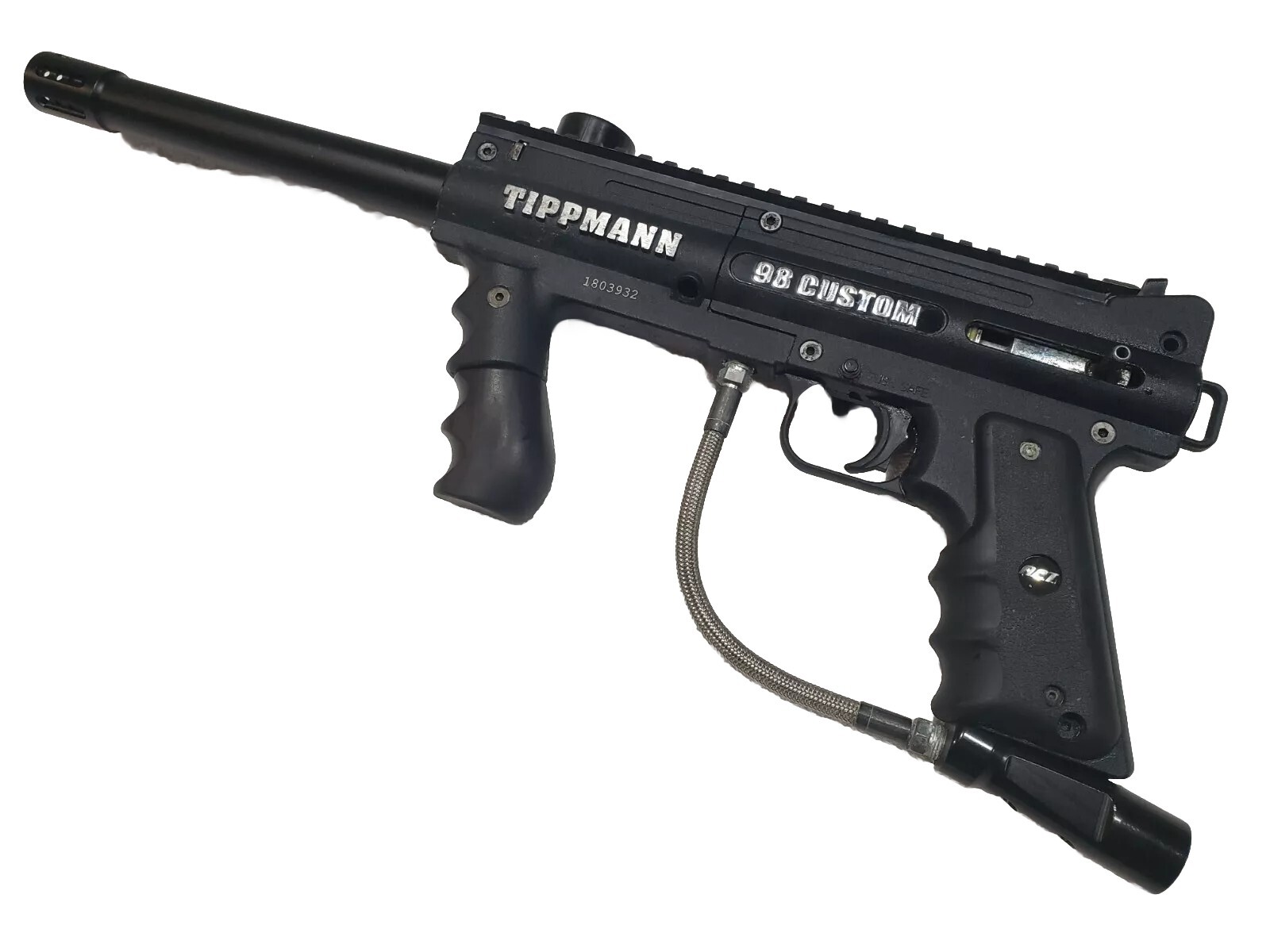 Tippmann Model 98 ACT Anti Chop  Technology Platinum Paintball Gun and Barrel