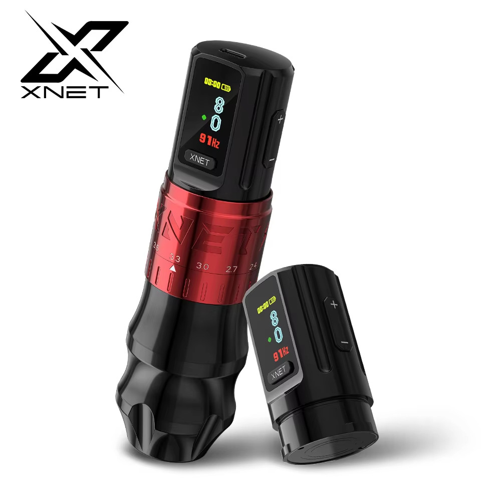 XNET Bestia Professional Wireless Tattoo Machine Pen Adjustable Stroke 2.4-4.2mm