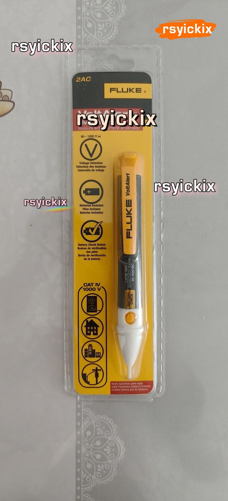 1PC New Fluke 2AC Non-Contact Voltage Detector Pen 90V-1000V VoltAlert Tester