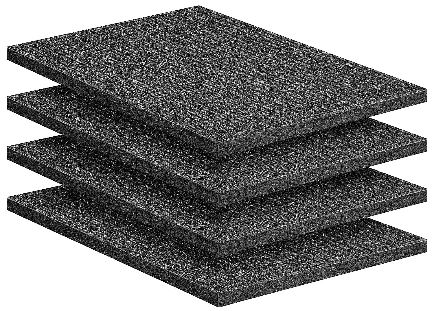 4 Pcs Pick Apart Foam Inserts- 16 x 12 x 1 Inch Pick and Pluck Foam Sheets Pluck