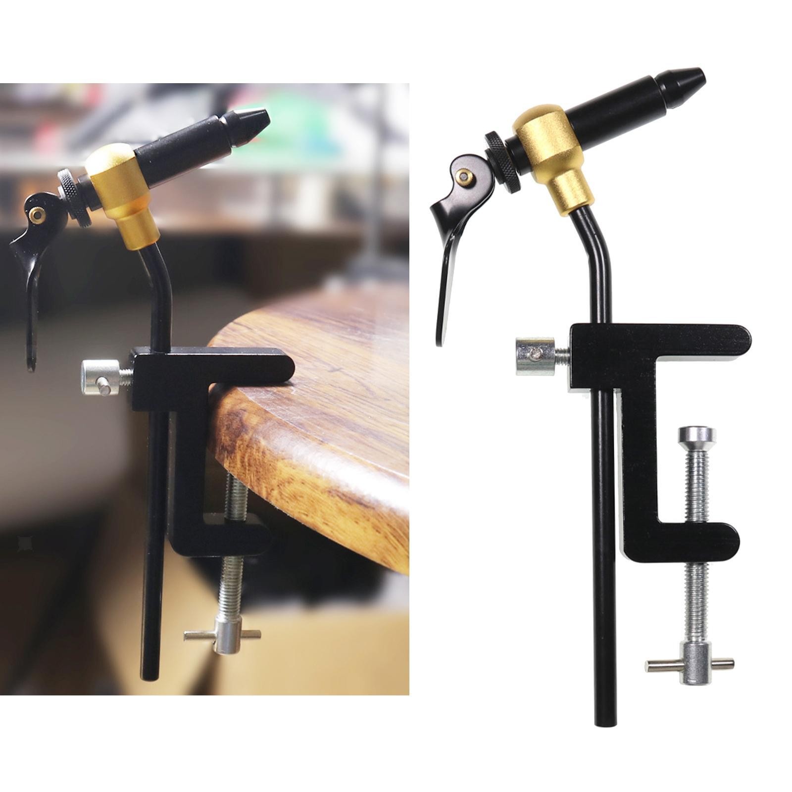 Rotary Fly Tier Fly Tying Tool Tackle DIY Making Black