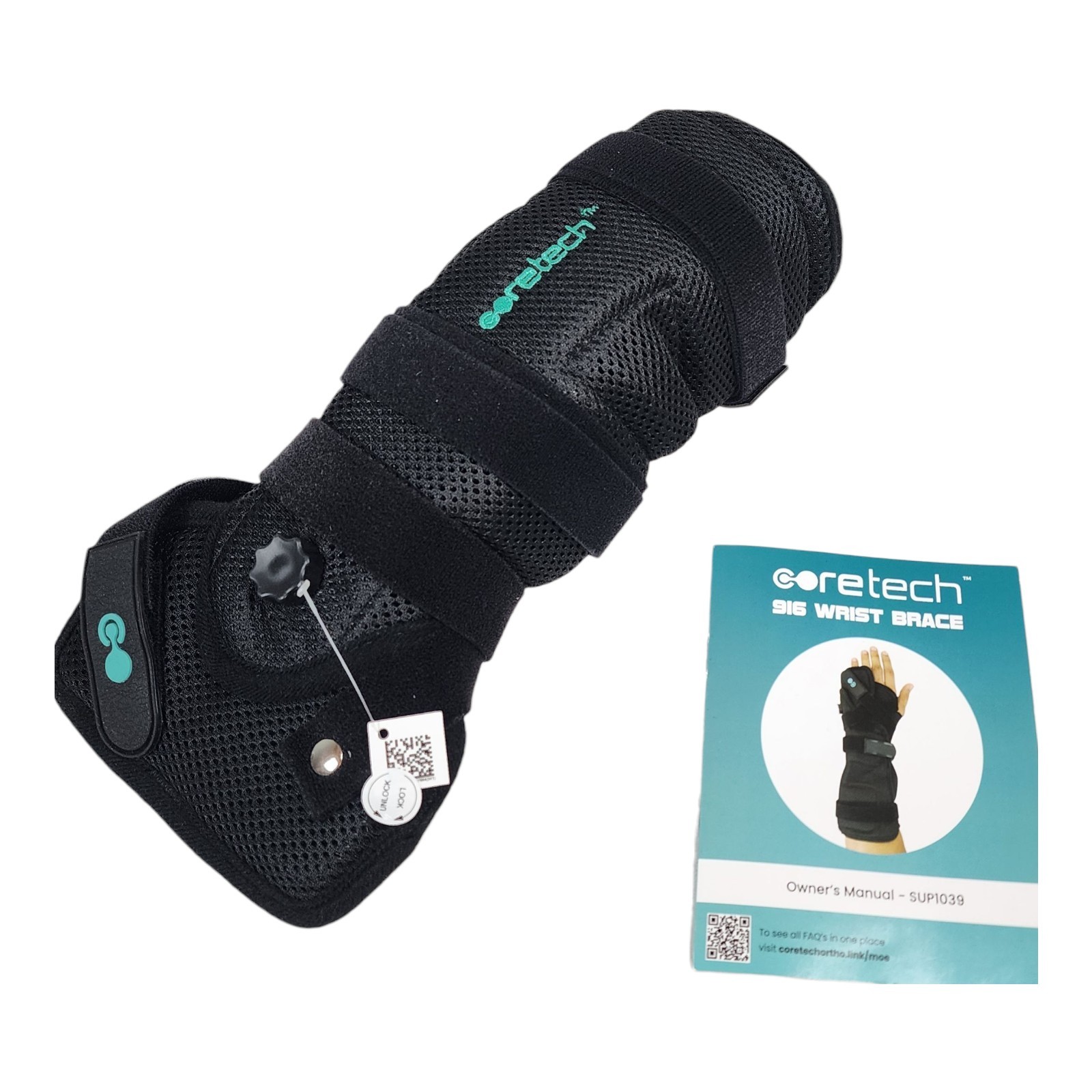 CORETECH 916 Wrist Brace Splint Carpal Tunnel Support Adjustable ROM Universal