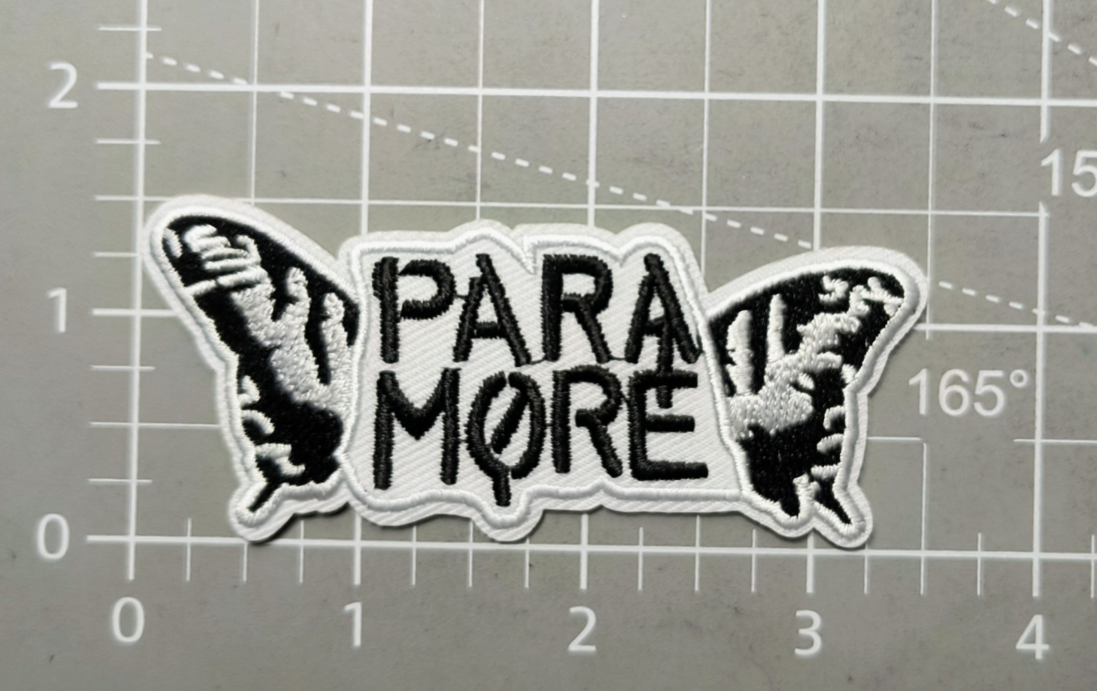 Paramore Band Patch Punk Emo Alt Rock New Wave Embroidered Iron On 1.5x3.5"