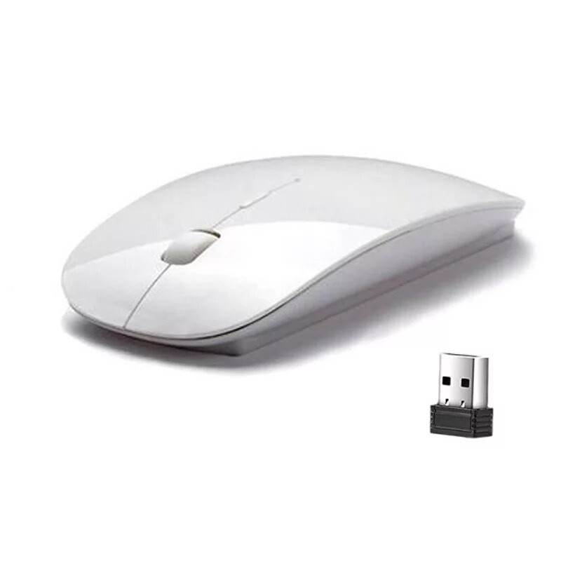 Optical Mouse Mice 2.4GHz USB Wireless For Apple Mac Macbook Pro Air PC White