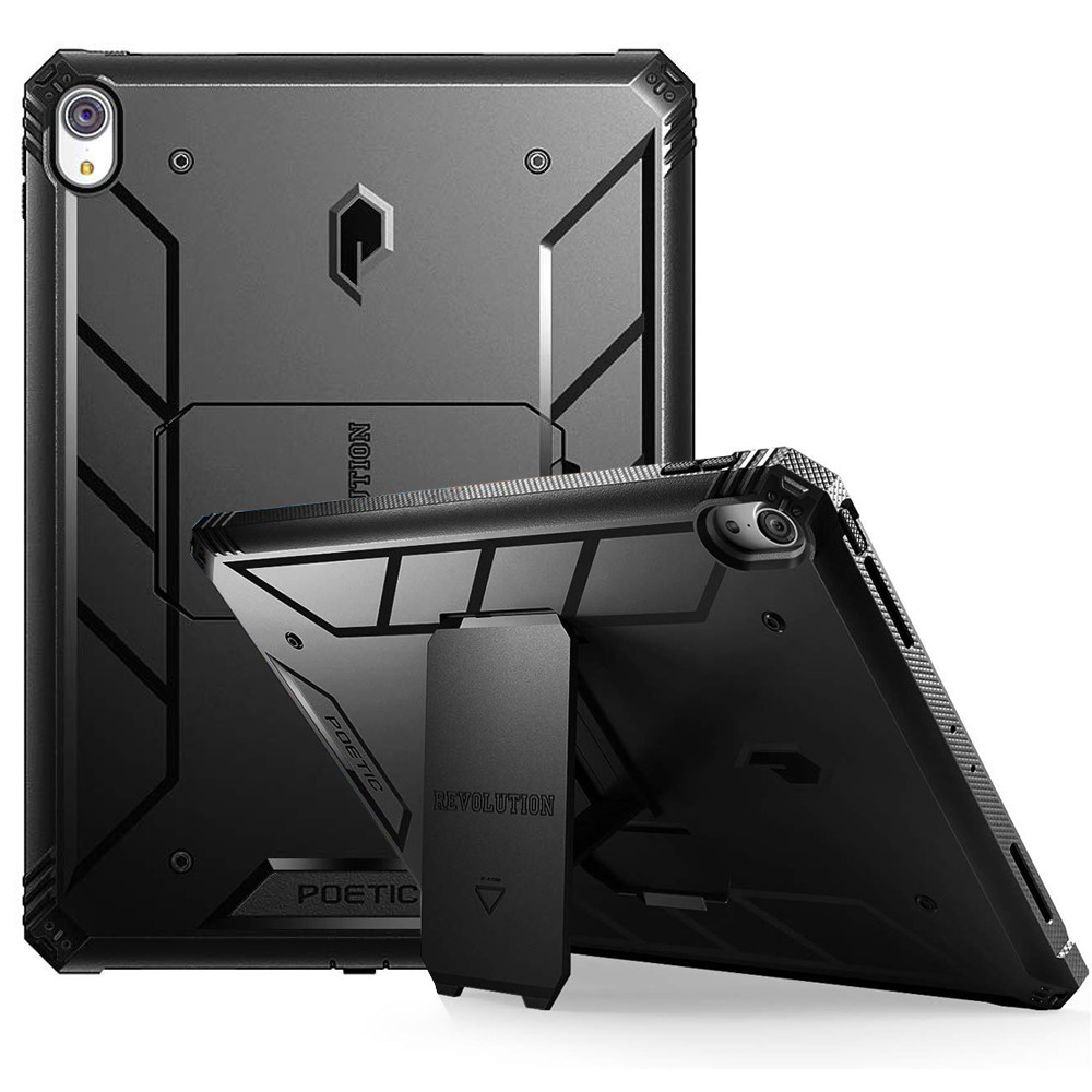 Kickstand Tablet Case Fit Apple iPad Pro 11 2018 2-in-1 Protective Cover Black
