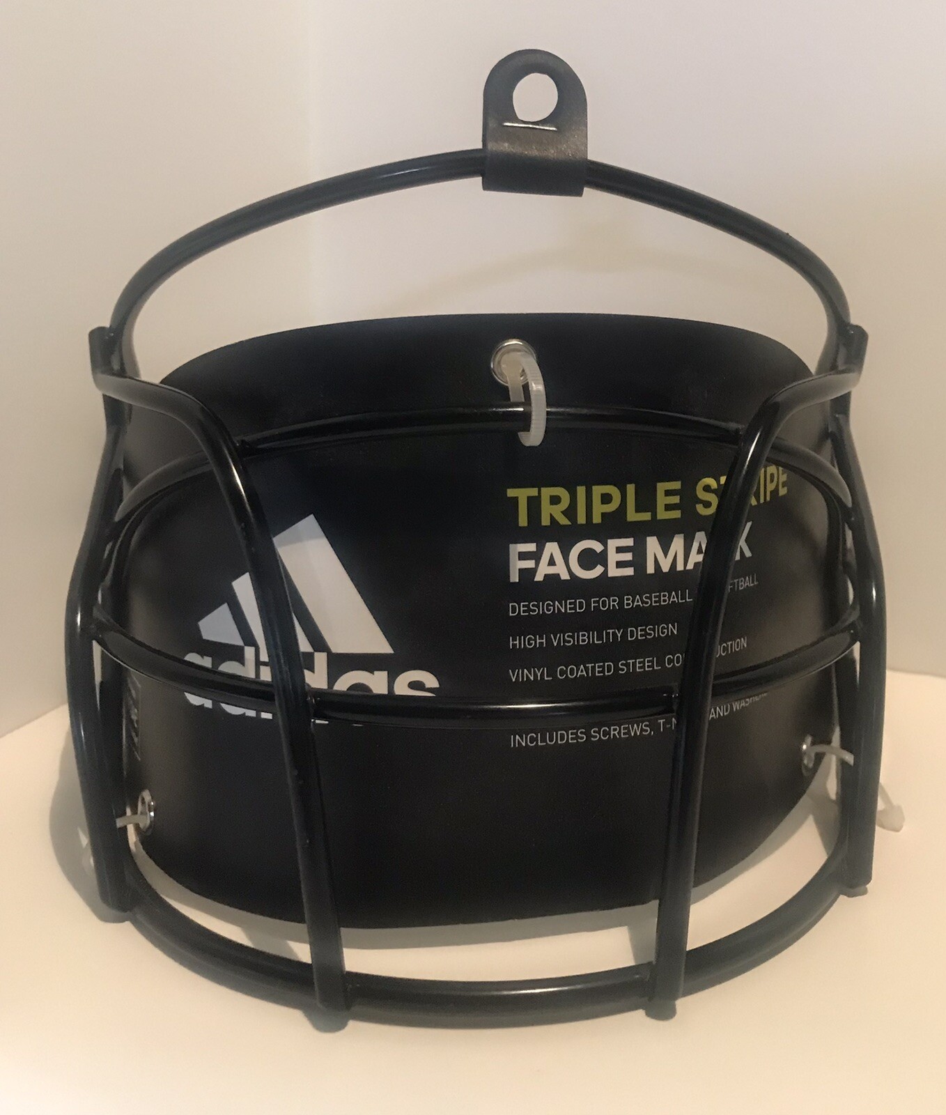 New Adidas Baseball Softball Face Mask Triple Stripe Phenom No Hardware Included