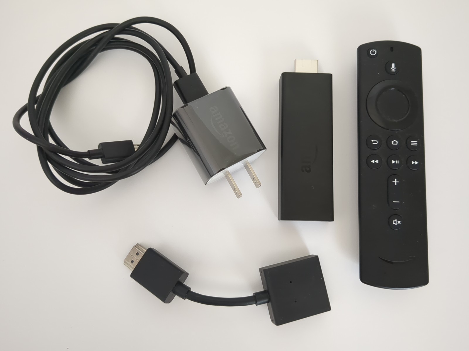 Amazon LY73PR Fire TV Stick 2nd Gen with Remote, USB Cable Dongle, Power Adapter