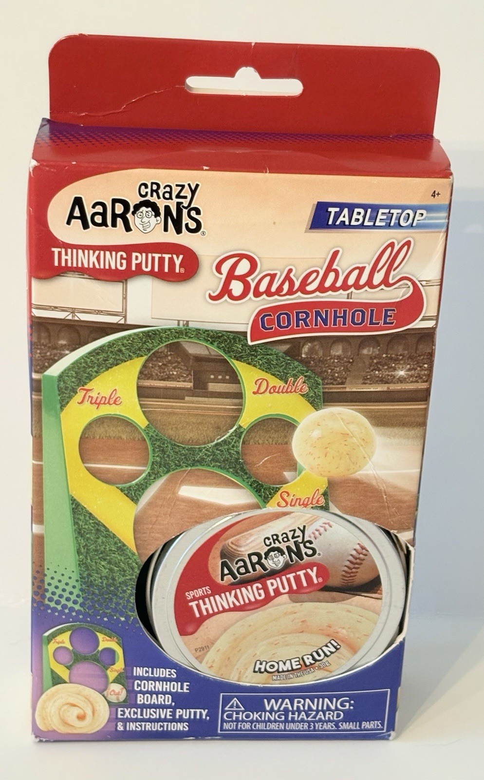 Aaron's Crazy Thinking Putty Cornhole Tabletop Baseball NEW NIP