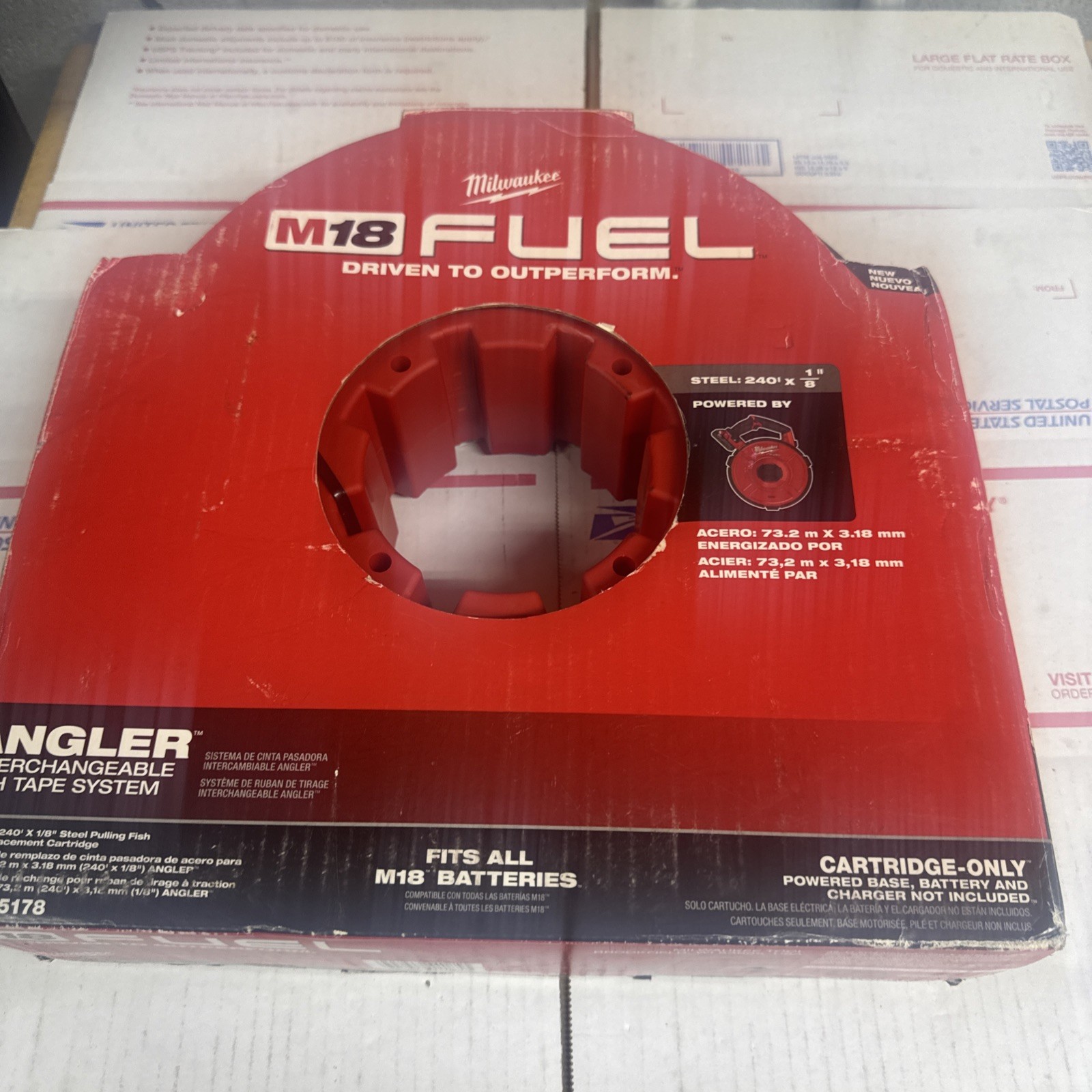 Milwaukee M18 FUEL Angler Fish Tape Steel Cartridge 240ft 1/8in 48-44-5178