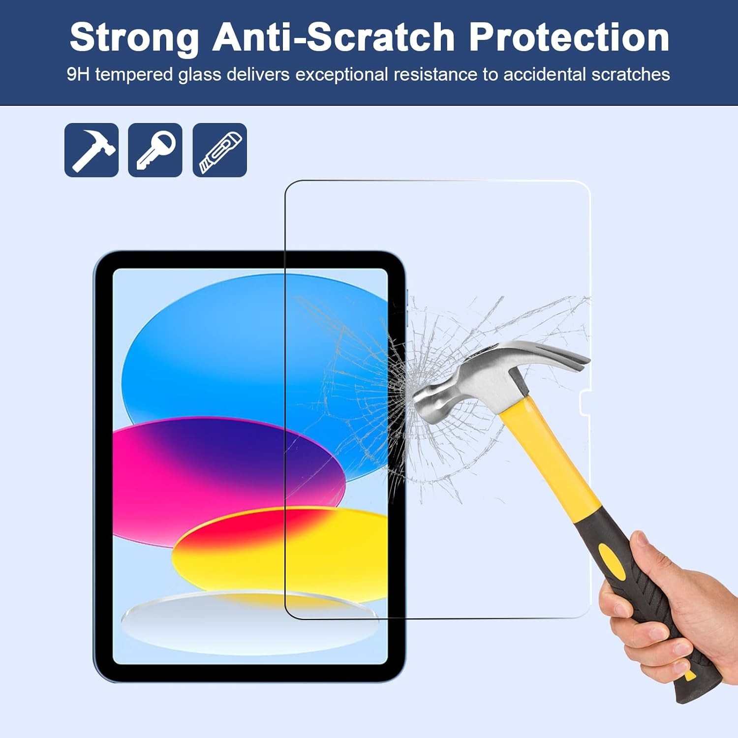 AVOAR 2 Pack Screen Protector for iPad 11th A16 2025 & 10th Generation BLACK