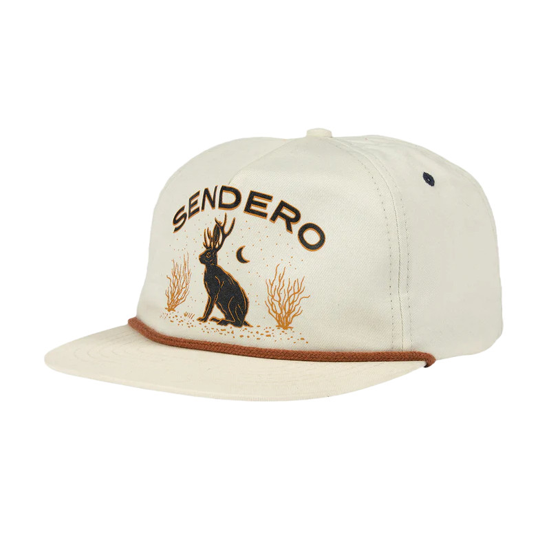 Sendero Provisions Co. Jackalope Graphic White Baseball Cap SPCH120P5
