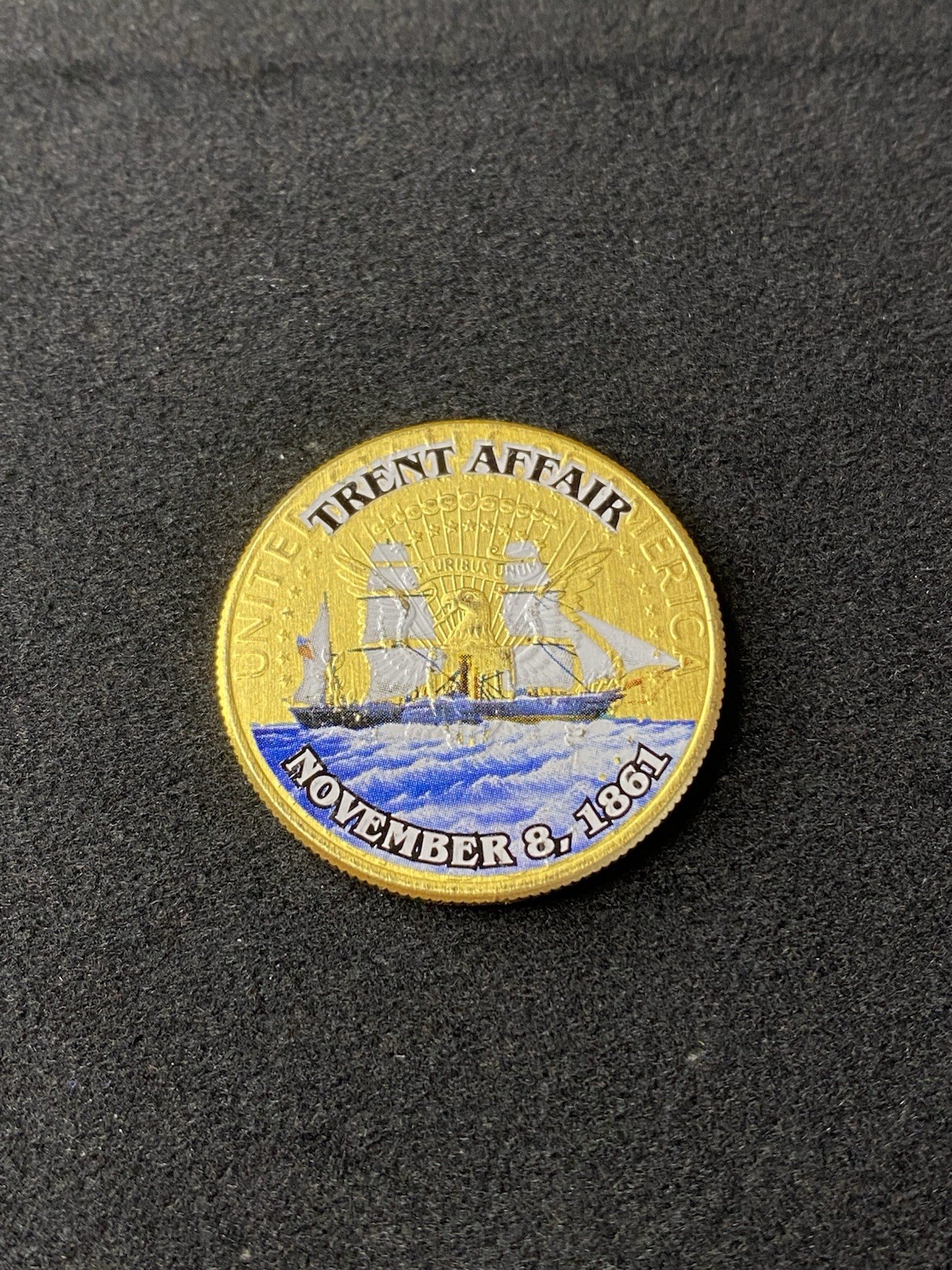 Colorized Kennedy Half Dollar Civil War Trent Affair Free Shipping