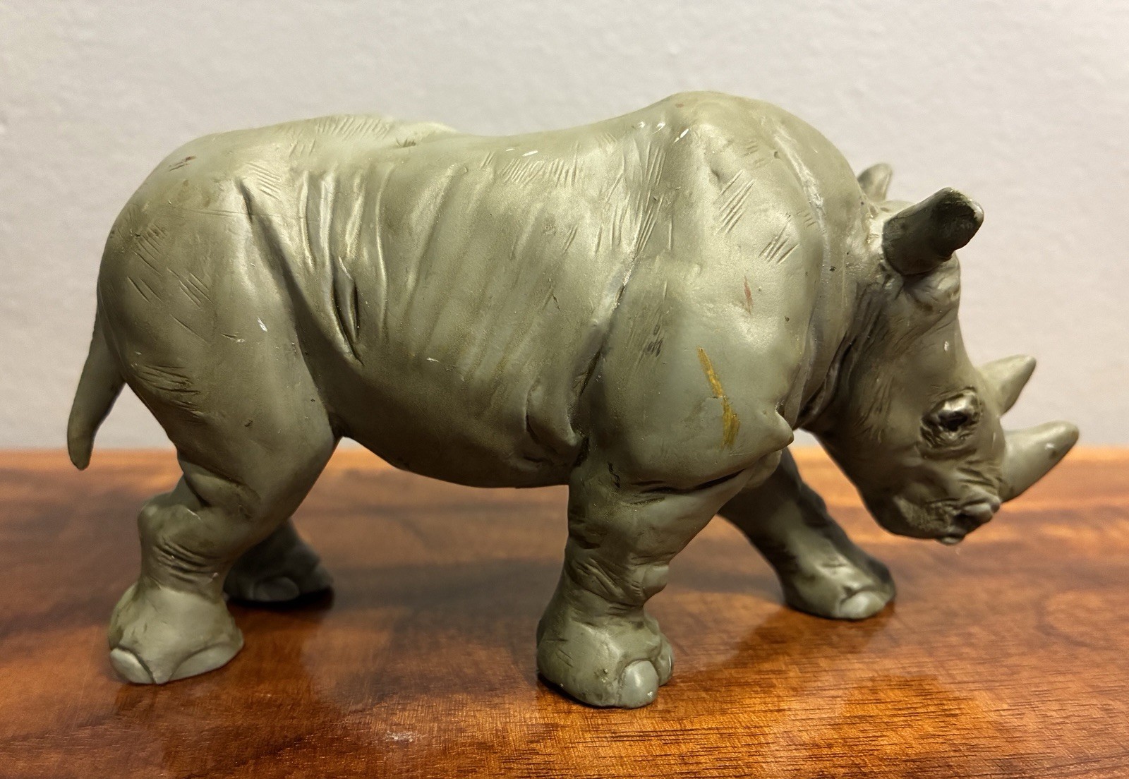 PAPO 2003 RHINO 5'' PVC FIGURE FIGURINE WILD AFRICAN ANIMAL TOY JUNGLE