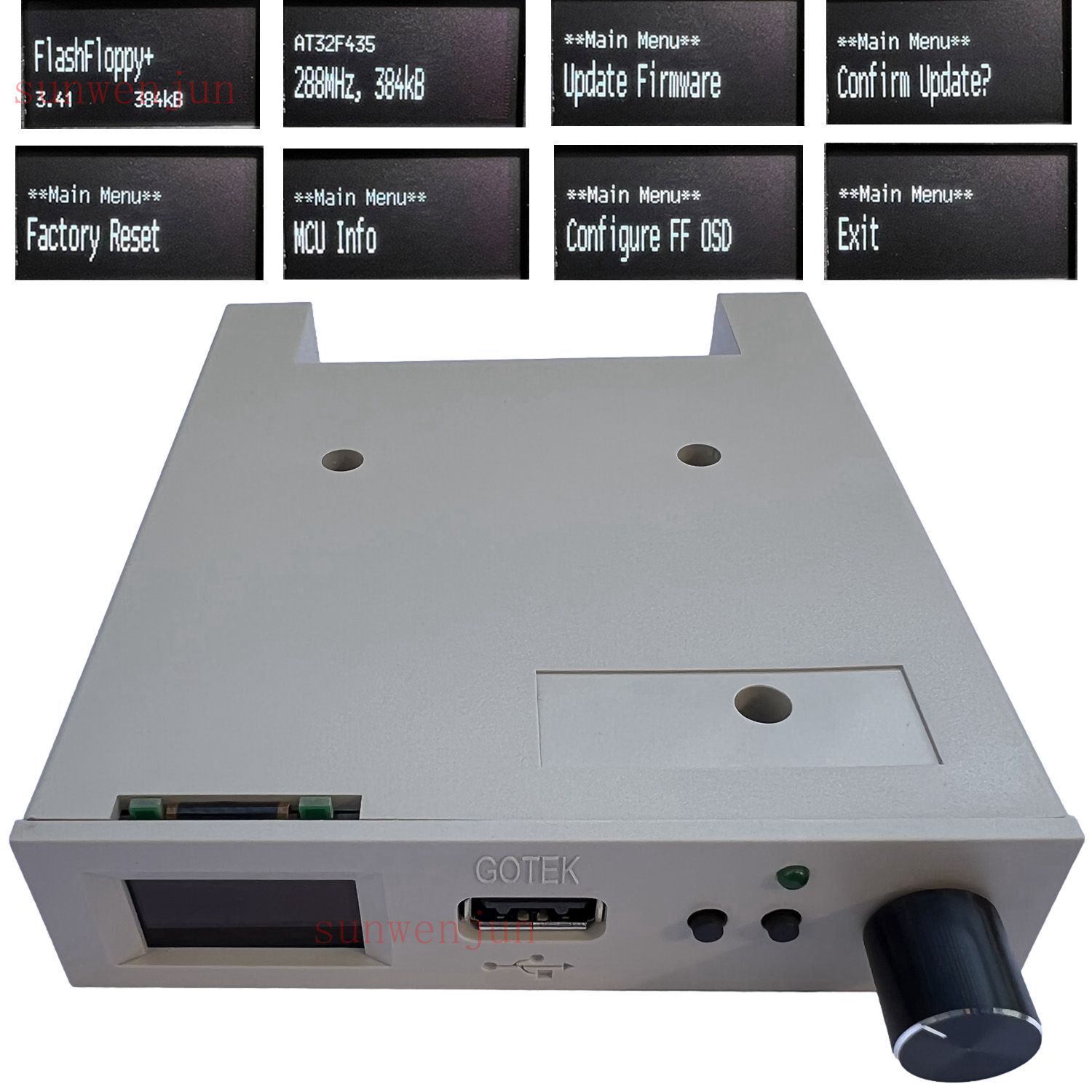 Newest FlashFloppy firmware V3.41 (GOTEK) Floppy emulator with OLED