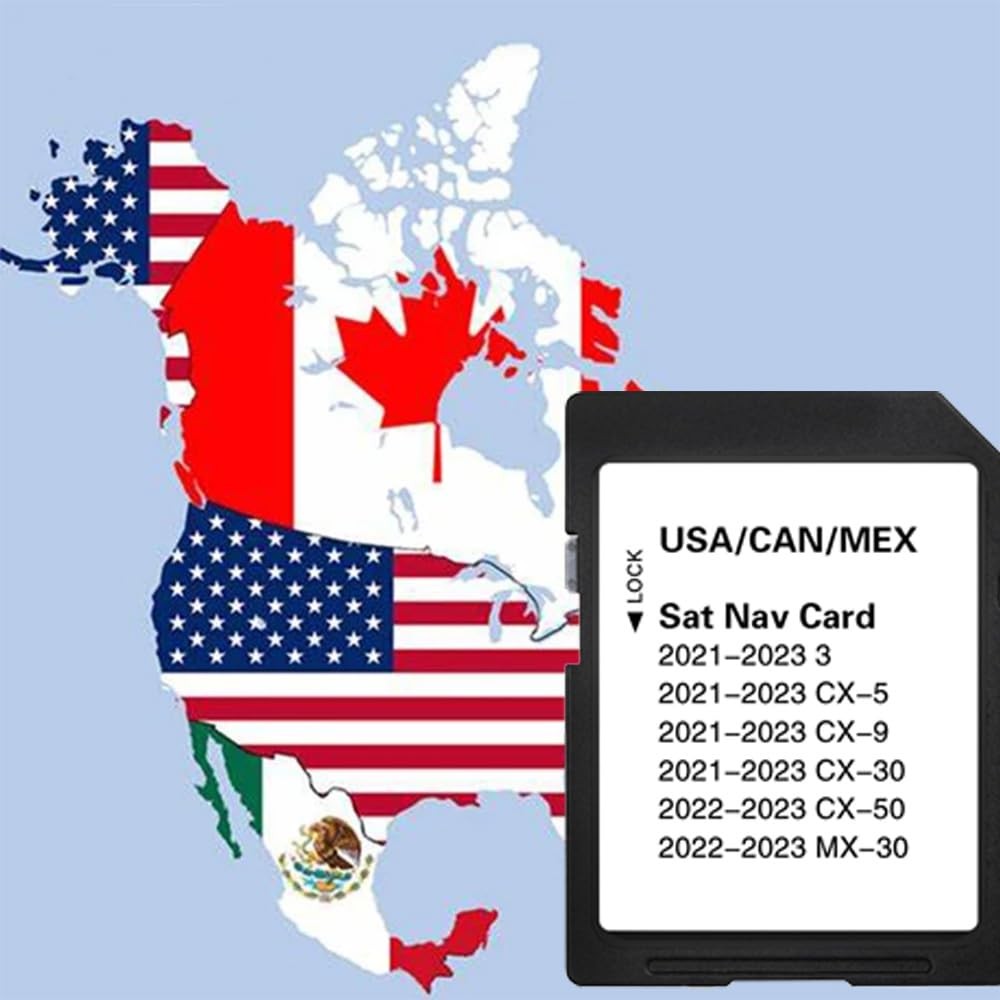 Premium Latest Navigation SD Card, Seamless Compact and Lightweight, Black