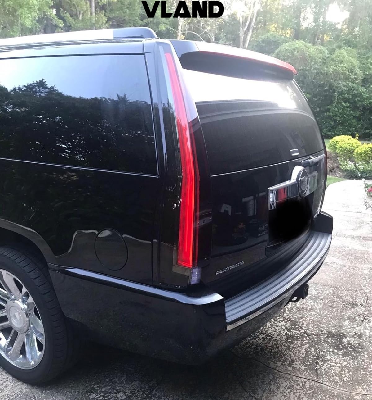 VLAND LED Tail Lights For 2007-2014 Cadillac Escalade /ESV Smoked Rear Lamps