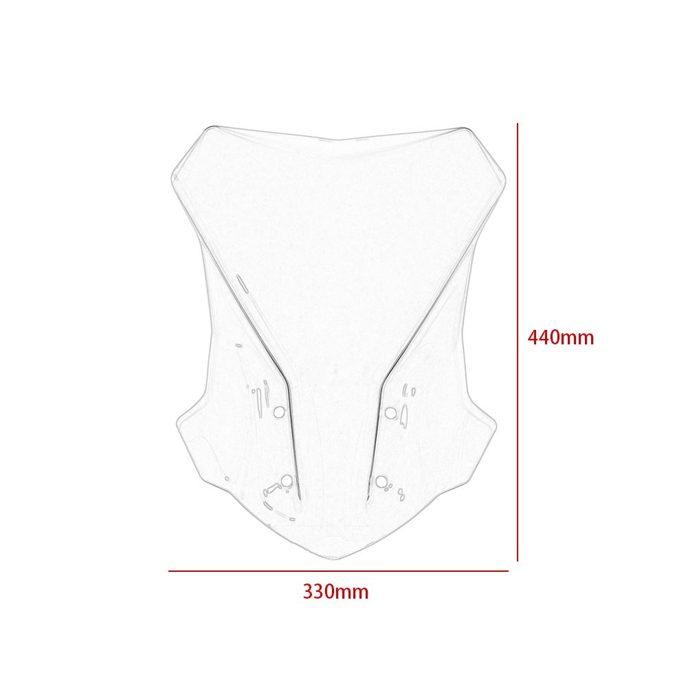 WOLFLINE Windshield for BMW G310GS 2017-2025 Light Smoke Windscreen Deflector