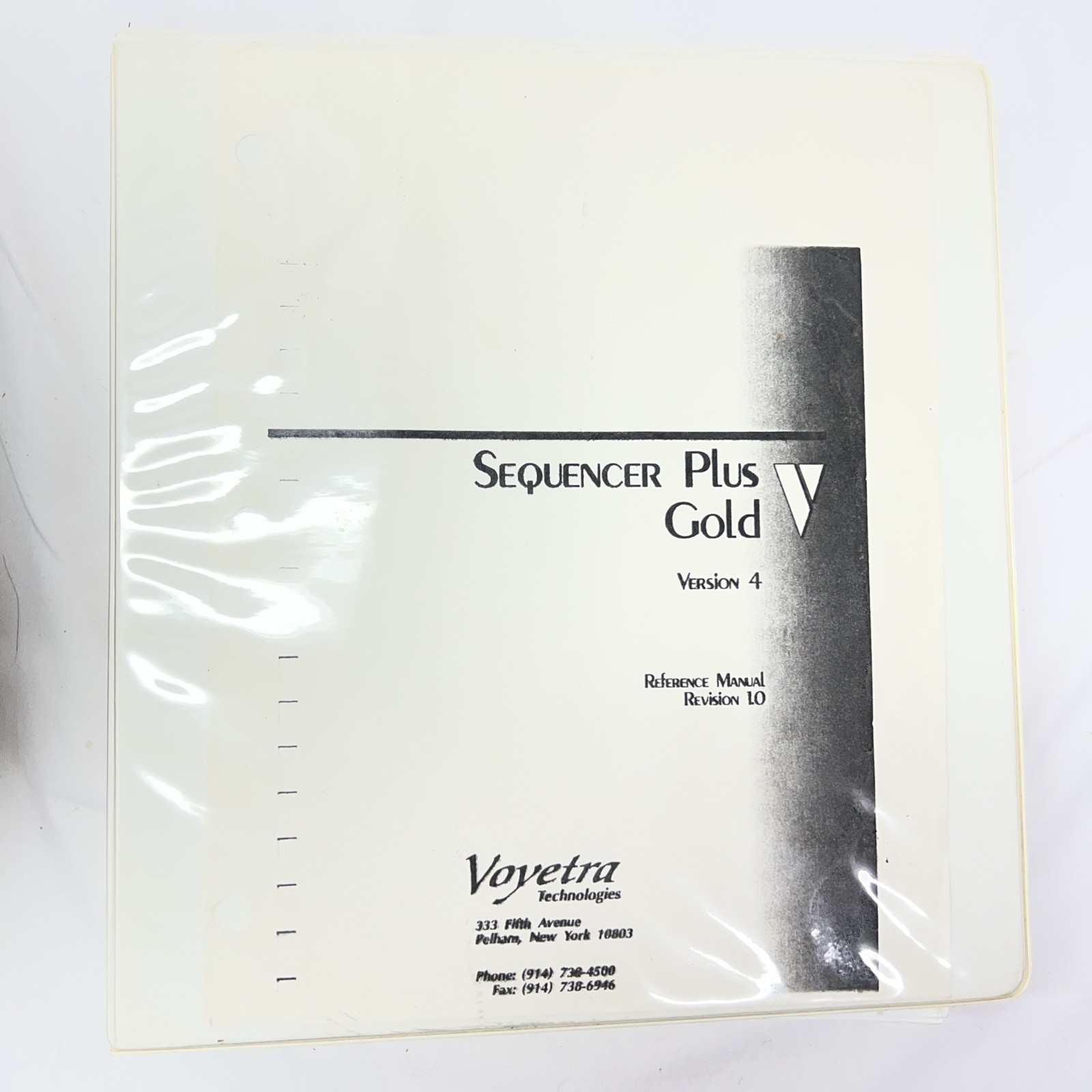 VOYETRA Vintage MIDI Sequencer Plus Gold - USER GUIDE 1990's (full photocopy)