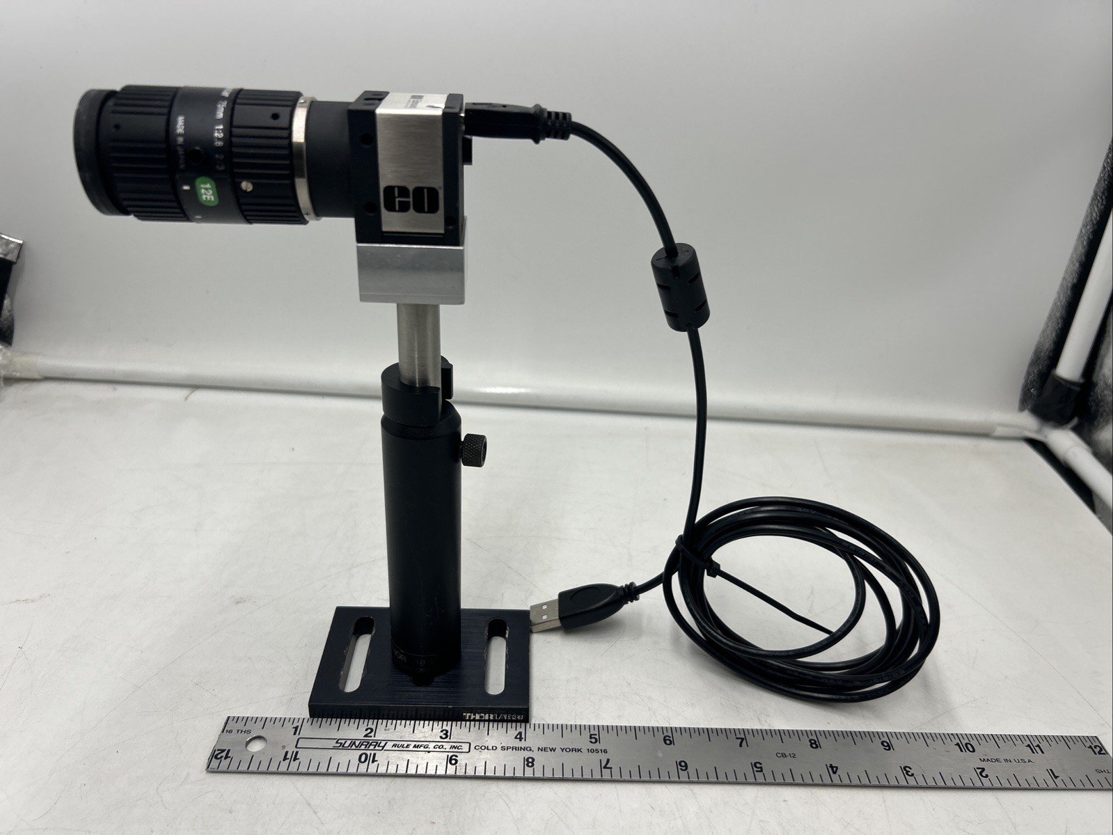 Edmund Optics EO-1312M MONO USB3.0 Camera w/ Computar 75mm telescoping lens