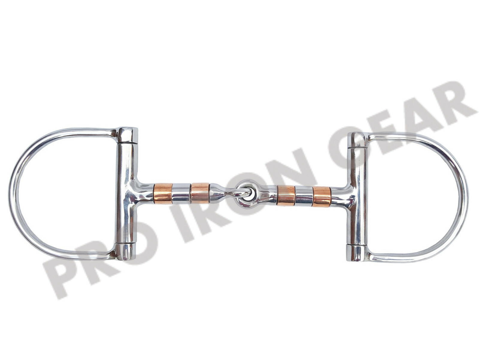 D Ring Horse Bit Snaffle Bit with Copper Rollers Bit Stainless Steel