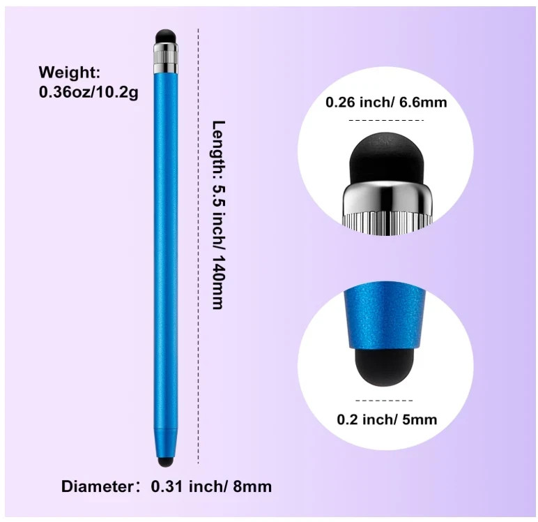 3PCS Stylus Pen Touch Screen Rubber Tip Styluses For iPad Tablet Android Phone..