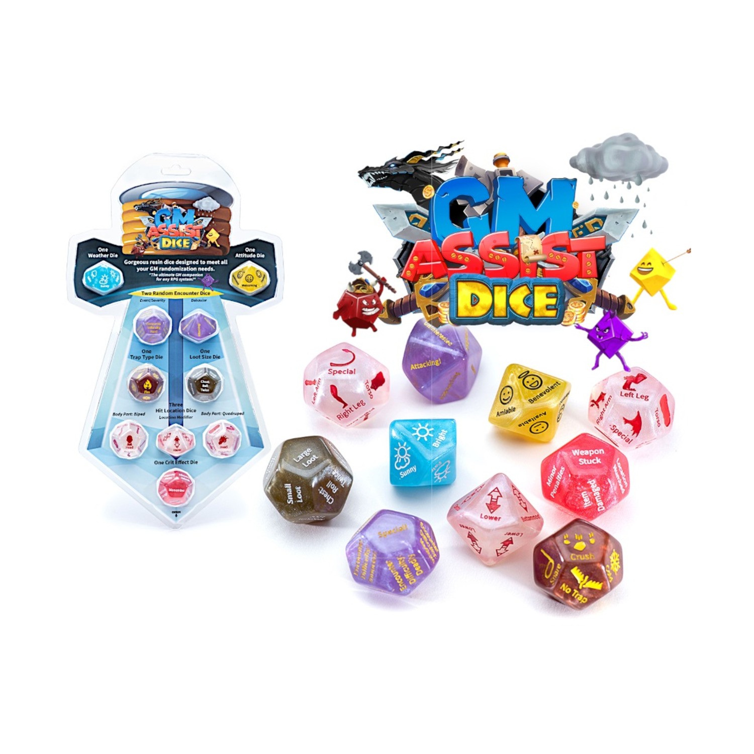 Gate Keeper Dice & Supplies GM Assist Dice (10) New