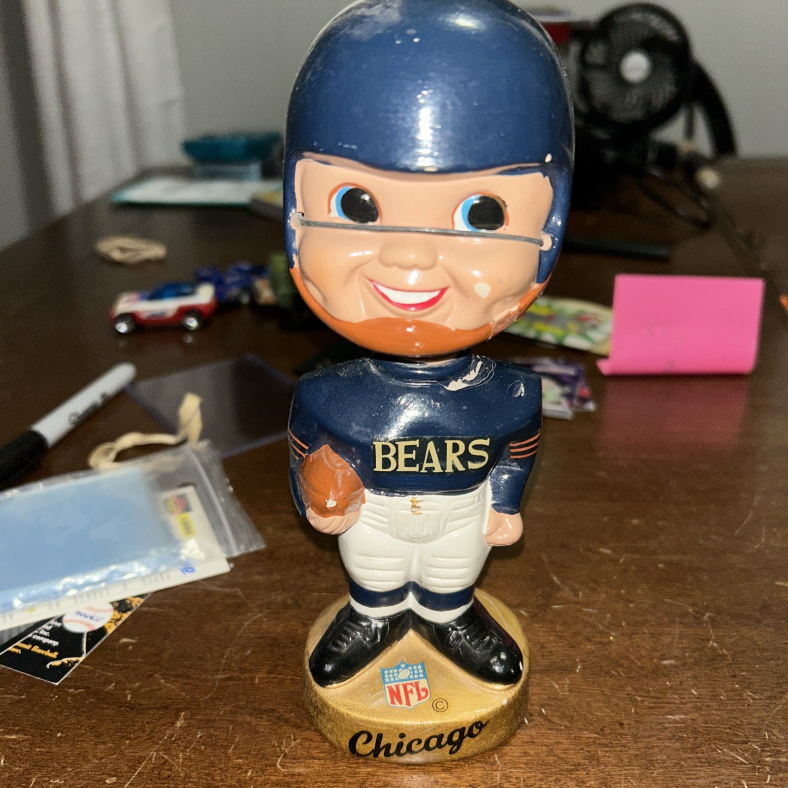 Chicago Bears 1965 Gold Base Bobblehead/Nodder