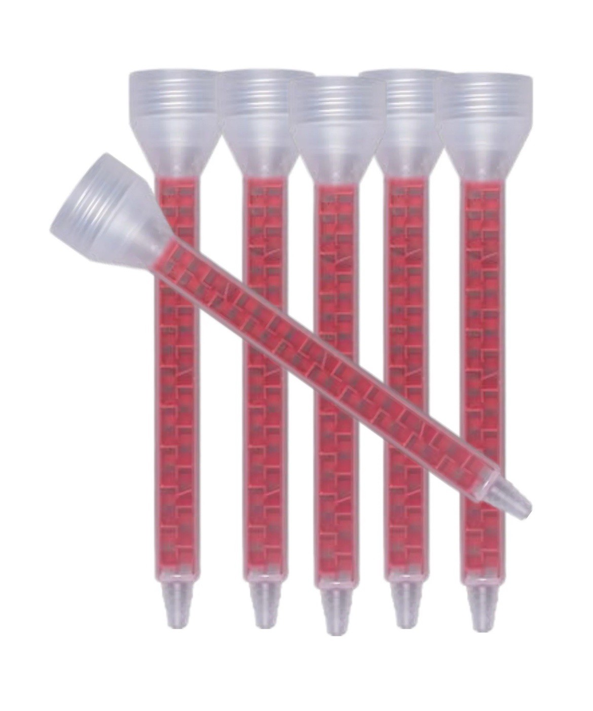 50 Threaded Mix Head Nozzle Adhesive Dispenser Plastic Static For 7oz 10oz Carts