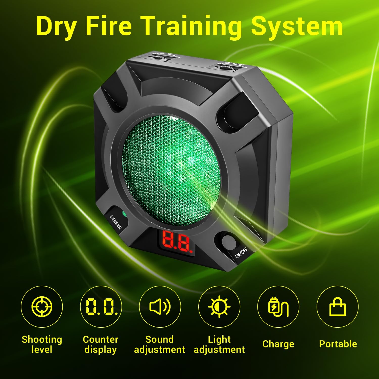 ARVAGGCY Dry Fire Training System,Laser Shooting Target,Compatible with black