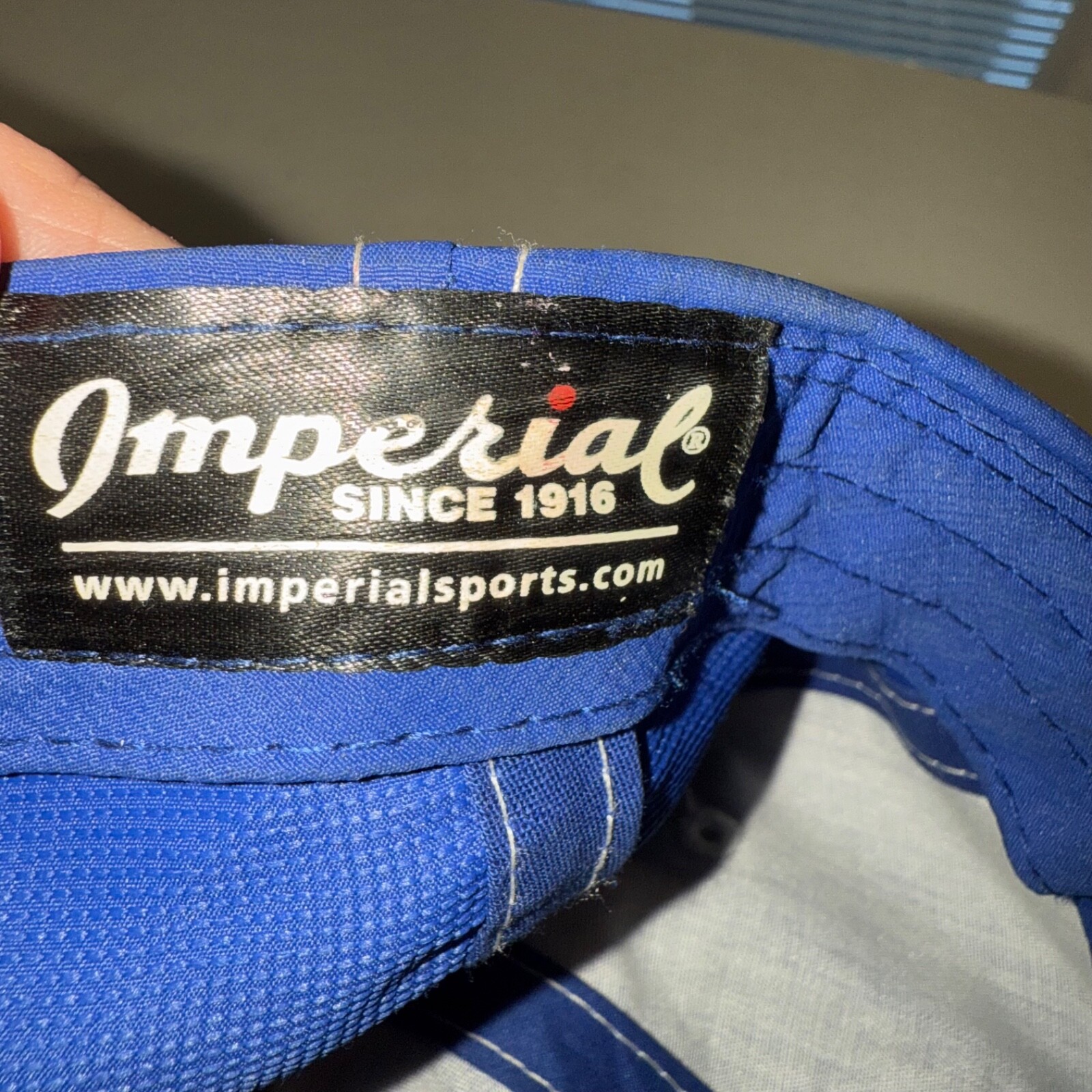 U.S. Open Pinehurst No 2 Royal Blue White Topstitch Hat Cap USGA Hook Loop EUC