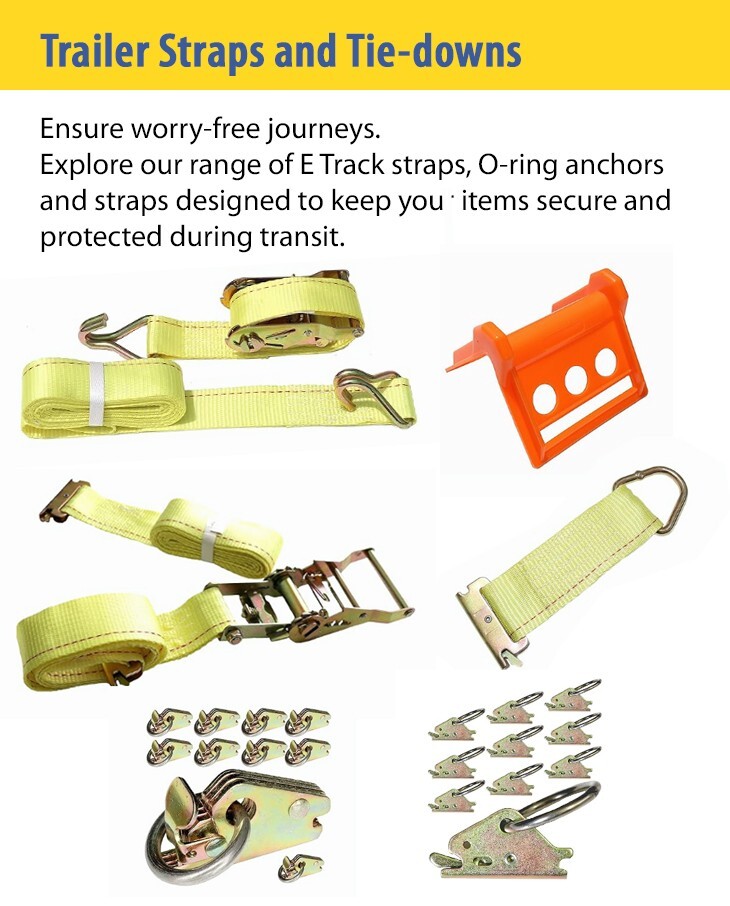 (4 PACK) 2" x 8' Axle Strap Ratchet Tie Down with Snap Hook- Tow Strap Ratchet