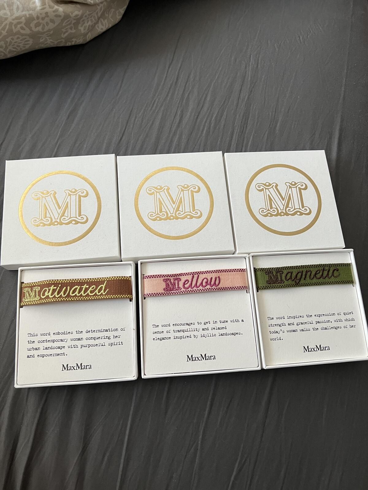 MAX MARA VIC Gift Woven Friendship Bracelets NIB! Fast Ship!